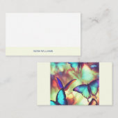 Butterfly Note Kaart Flat Option Notitiekaartje (Voorkant / Achterkant)