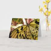Butterfly Notecard Kaart (Gele Bloem)