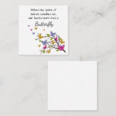 Butterfly-notecard Notitiekaartje (Voorkant / Achterkant)