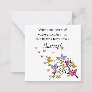 Butterfly-notecard Notitiekaartje