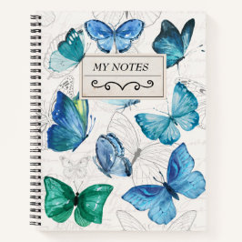  Butterfly Notitieboek persoonlijke naam