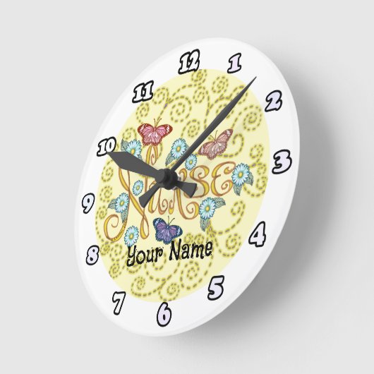 Butterfly Nurse klok (Hoek)
