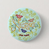 Butterfly Nurse Ronde Button 5,7 Cm (Voorkant)