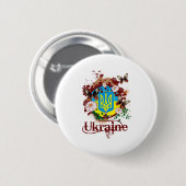 Butterfly Oekraïne Ronde Button 5,7 Cm (Voorkant /achterkant)