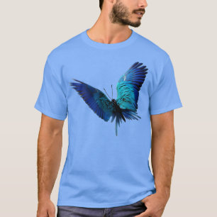 Butterfly of parrot t-shirt
