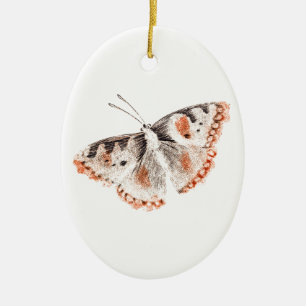  Butterfly Old Illustration Keramisch Ornament