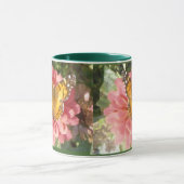 Butterfly on a Pink Hydrangea Mok (Midden)