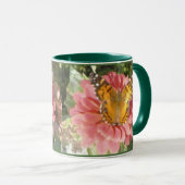 Butterfly on a Pink Hydrangea Mok (Voorkant rechts)