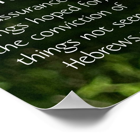 Butterfly on Basketflower, met Verse op Faith Poster (Hoek)