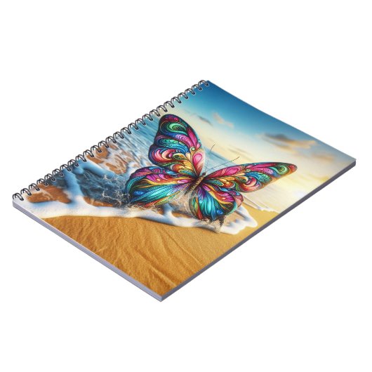 Butterfly on beach notitieboek (Linkerzijde)