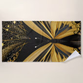 Butterfly on Black Strandlaken (Voorkant)