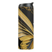 Butterfly on Black Thermosbeker (Gedraaid links)