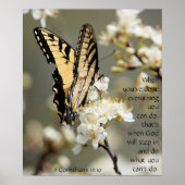 Butterfly on Blossom, Scripts Verse Poster (Voorkant)