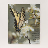 Butterfly on Blossom, Scriptversie Verse Legpuzzel (Verticaal)