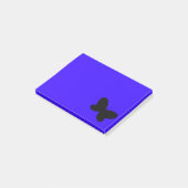 Butterfly on Blue Post It Note (Schuin)