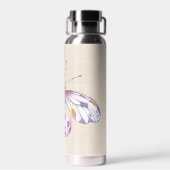 Butterfly on Burlap Waterfles (Achterkant)