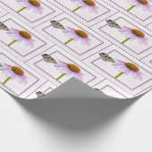 Butterfly on Cone Flower Cadeaupapier (Hoek)