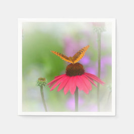 Butterfly on Cone Flower Servet