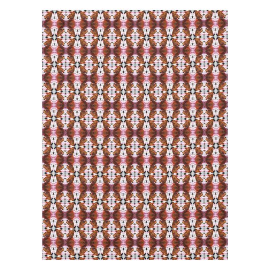 Butterfly on Coneflower Abstract Patroon Tafelkleed (Voorkant)