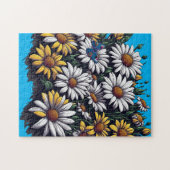 Butterfly on Daisies - Puzzle Legpuzzel (Horizontaal)