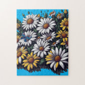Butterfly on Daisies - Puzzle Legpuzzel (Verticaal)