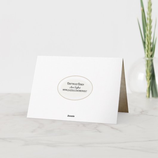 Butterfly on Dandelion Kaart (Achterkant)