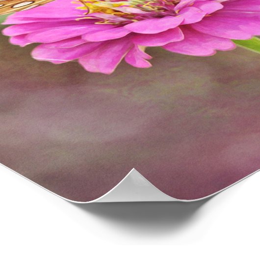 Butterfly on Flower Bible Scripting Poster (Hoek)