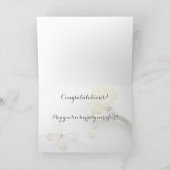 Butterfly on flower bouquet bruiloft kaart (Binnen)