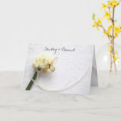 Butterfly on flower bouquet bruiloft kaart (Gele Bloem)