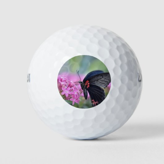 Butterfly on flower golfballen (Voorkant)