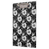 Butterfly on Flower Pattern Design - Zwart Klembord (Links)