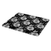 Butterfly on Flower Pattern Design - Zwart Snijplank (Hoek)