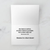 Butterfly on Flowers, Deuteronomy Verse, Pasen Feestdagen Kaart (Binnen)