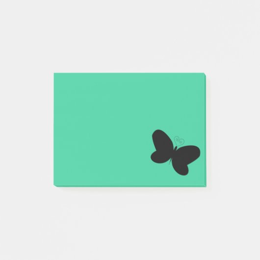 Butterfly on Green Post It Note (Voorkant)