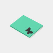 Butterfly on Green Post It Note (Schuin)