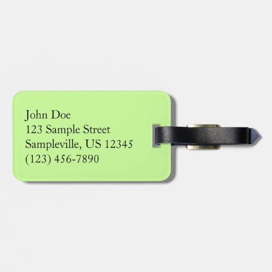 Butterfly on Jasmine Tropical Natuur Photography Bagagelabel (Achterkant horizontaal)