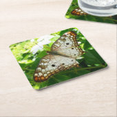 Butterfly on Jasmine Tropical Natuur Photography Kartonnen Onderzetters (Schuin)