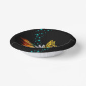 Butterfly on Lotus Bloom met sterren Papieren Kommen (Gebogen)