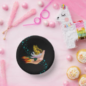 Butterfly on Lotus Bloom met sterren Papieren Kommen (Feest)