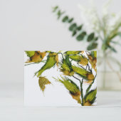 "Butterfly on Milkweed" briefkaart (Staand voorkant)