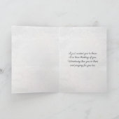 Butterfly on Orchid Blossom Kaart (Binnen)