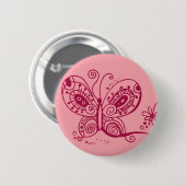 Butterfly on Pink Button (Voorkant /achterkant)
