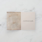 Butterfly on Puff Flower Sympathie Dank je Kaart (Binnen)