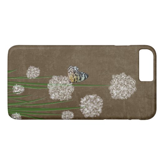 Butterfly on Puffs Case-Mate iPhone Case (Achterkant (Horizontaal))