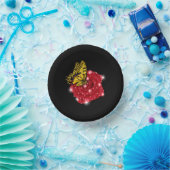 Butterfly on red Rose met sterren en regendruppels Papieren Kommen (Feest)