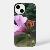 Butterfly on Rose of Sharon iPhone Case iPhone Hoesje (Achterkant)