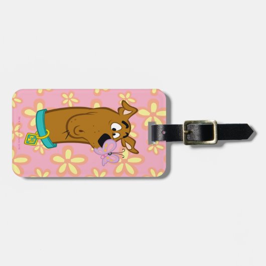 Butterfly on Scooby-Doo's neus Bagagelabel (Voorkant horizontaal)