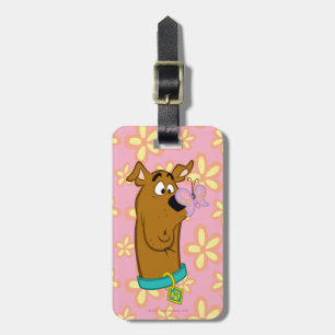 Butterfly on Scooby-Doo's neus Bagagelabel