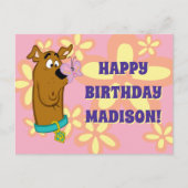 Butterfly on Scooby-Doo's neus Briefkaart (Voorkant)