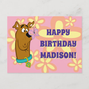 Butterfly on Scooby-Doo's neus Briefkaart